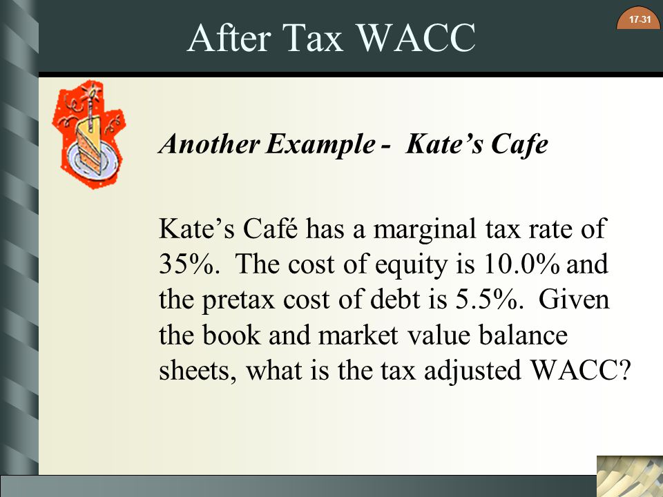 After Tax WACC Another Example - Kate’s Cafe