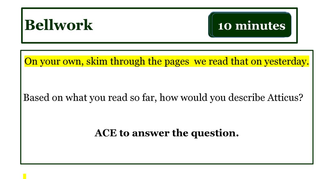 Understanding Atticus Chapter 1 ppt download