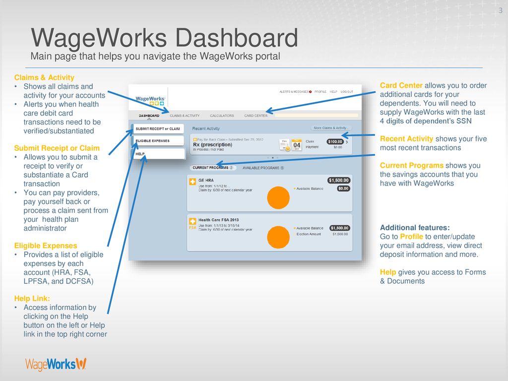 WageWorks Portal Presentation ppt download