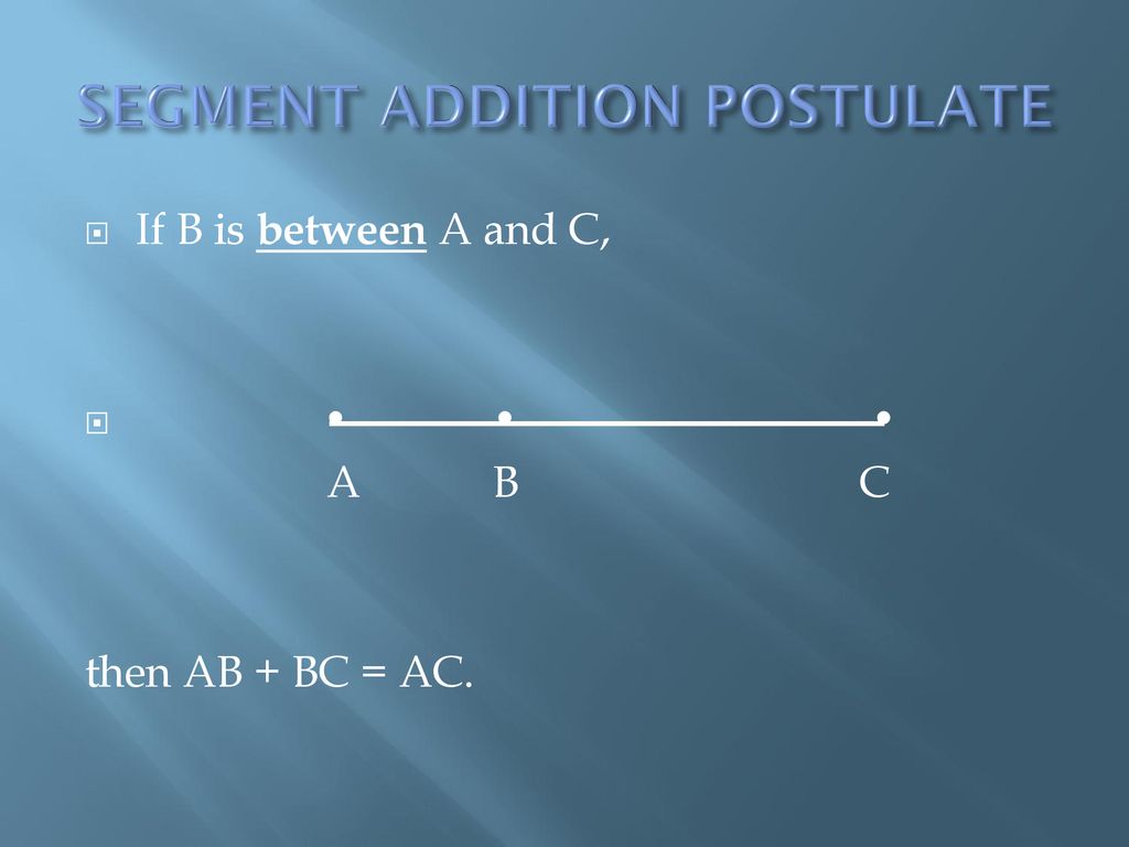 Measuring and Constructing Segments - ppt download