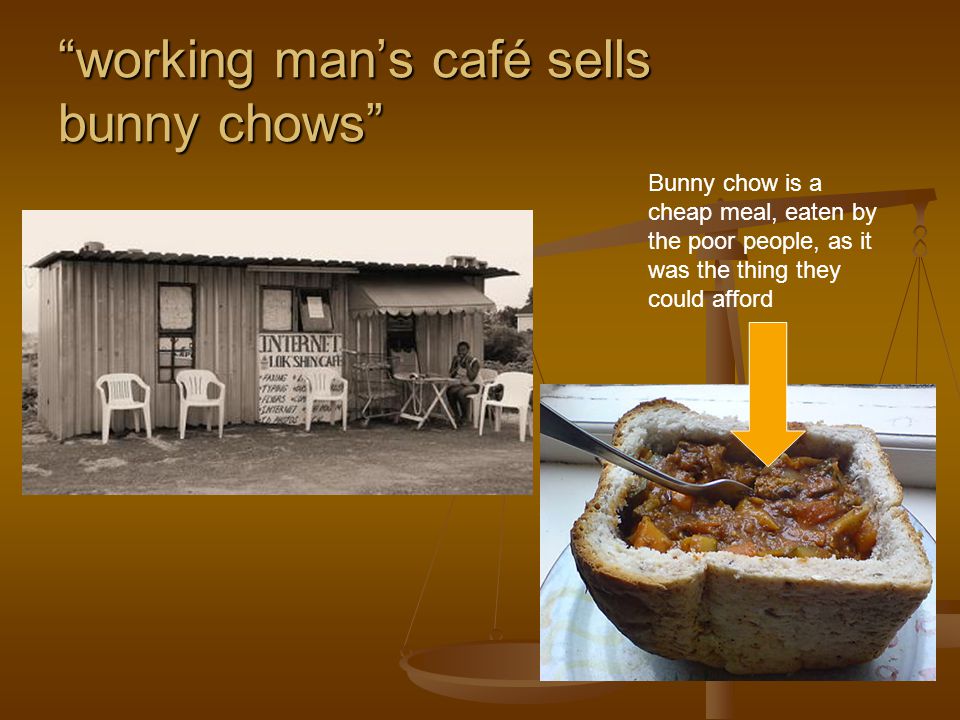working man’s café sells bunny chows