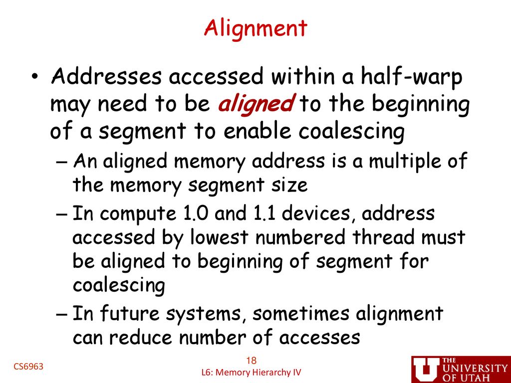 L6: Memory Hierarchy Optimization IV, Bandwidth Optimization - ppt download