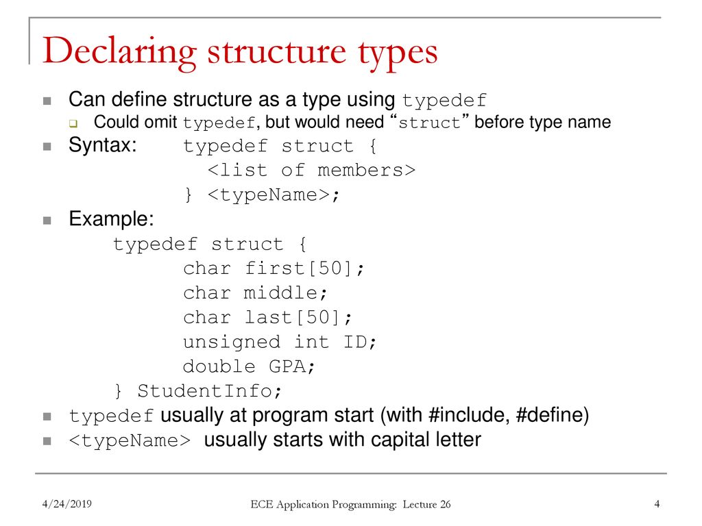 EECE.2160 ECE Application Programming - ppt download
