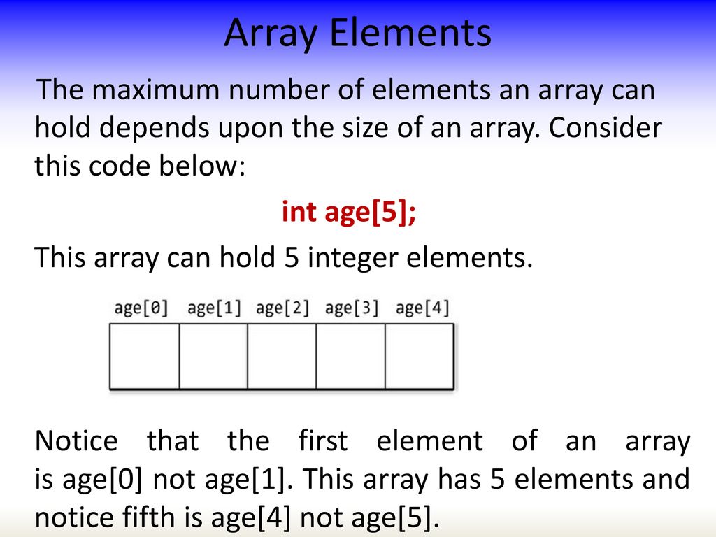 CHAPTER 2 Arrays and Vectors. - ppt download