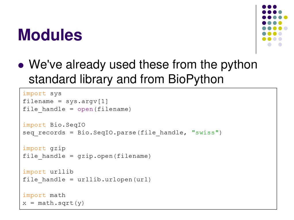 Advanced Python Concepts: Modules - ppt download