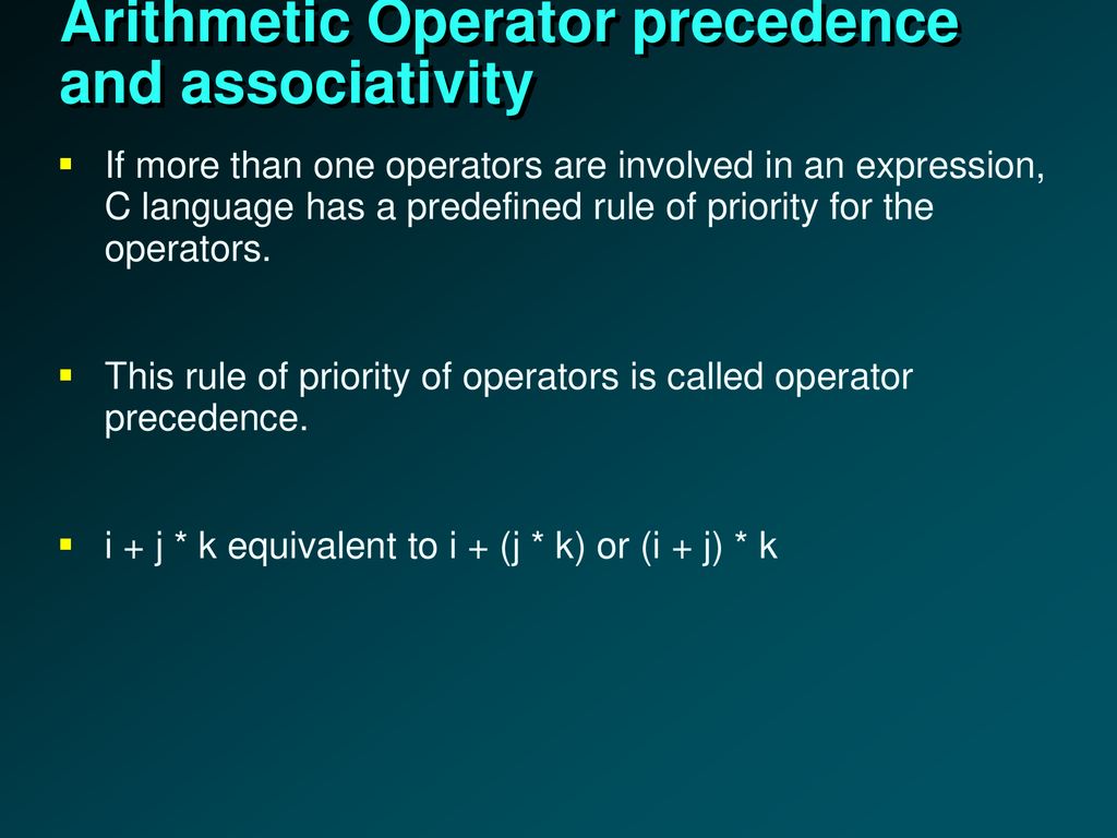 Chapter 4 Expression And Operator Ppt Download