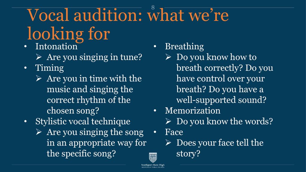 Instrumental And Vocal Auditions - Ppt Download