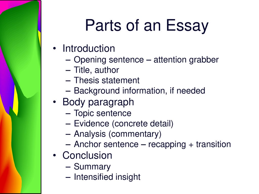 introduction body and conclusion of essay