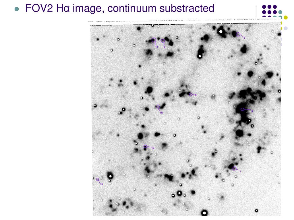 FOV2 Hα image, continuum substracted