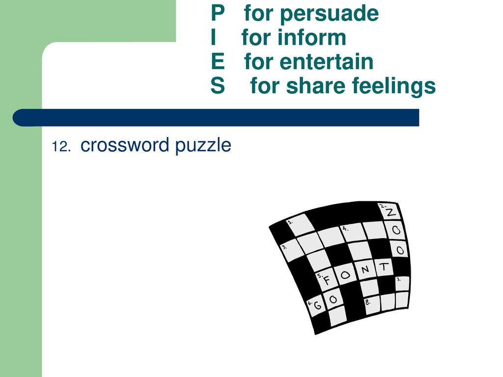 P (persuade) I (inform) E (entertain) S (share feelings) ppt download