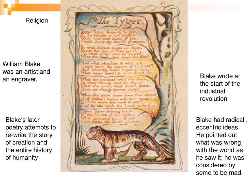The Tyger William Blake Ppt Download