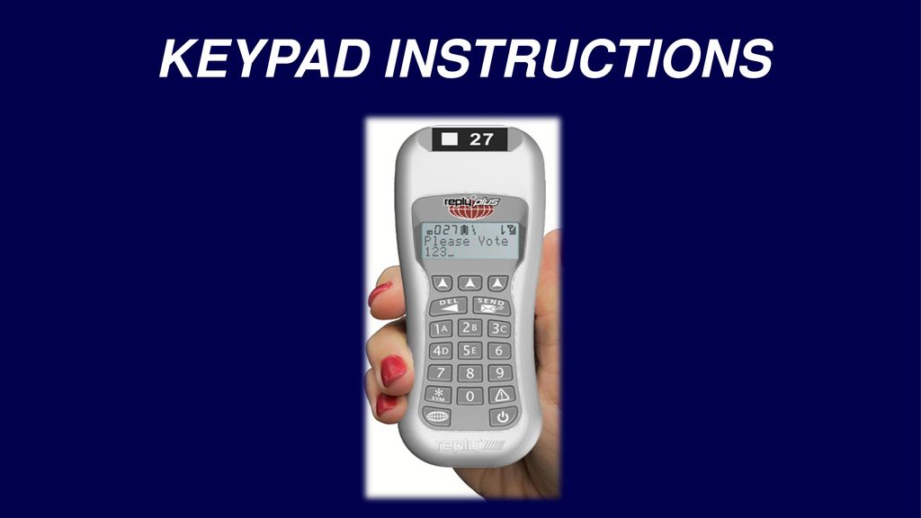 KEYPAD INSTRUCTIONS. - ppt download