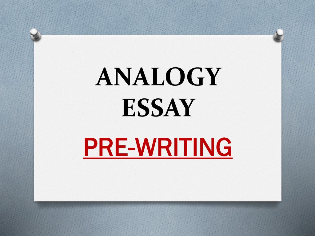 analogy in essay writing