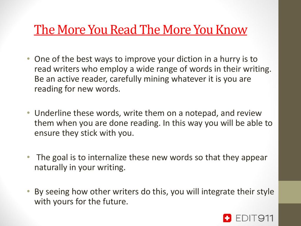 Improve Your Diction: Three Tips To Using Powerful Language - Ppt Download