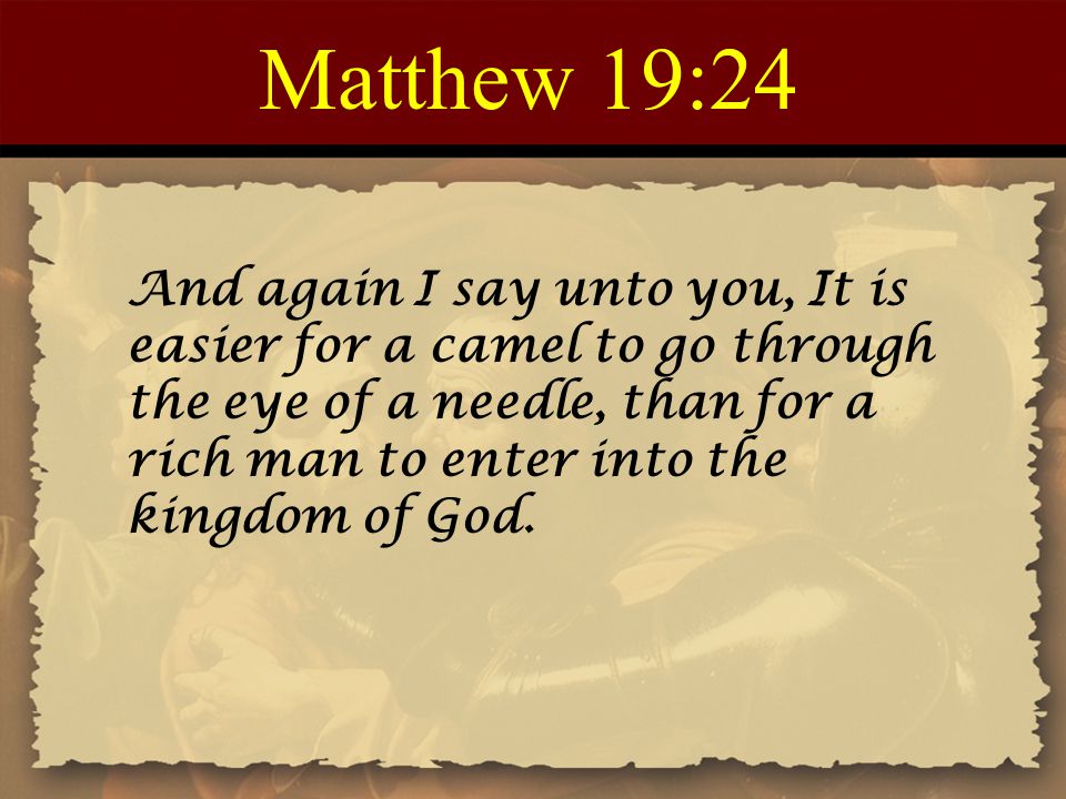 Matthew 19:24