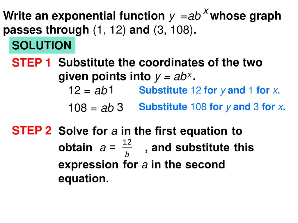 24.24 Write and Apply Exponential & Power Functions - ppt download