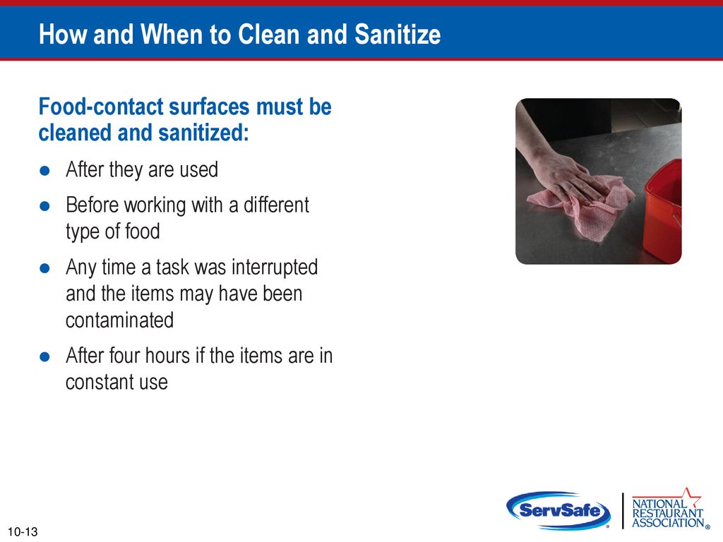 How and When to Clean and Sanitize