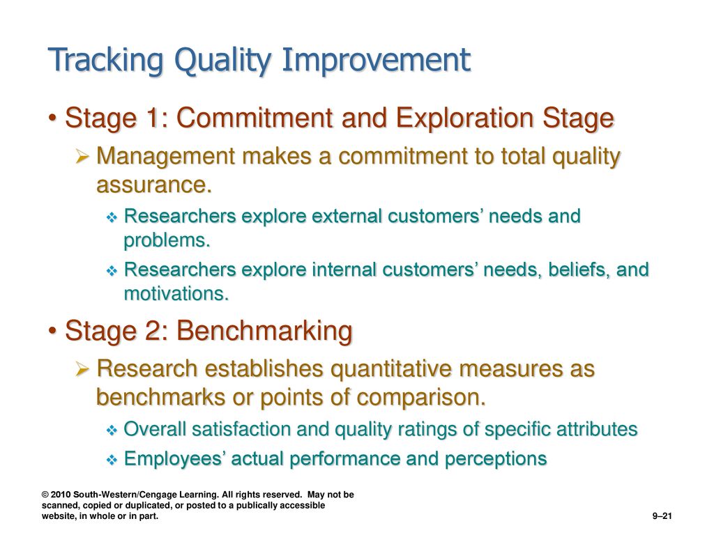 Tracking Quality Improvement
