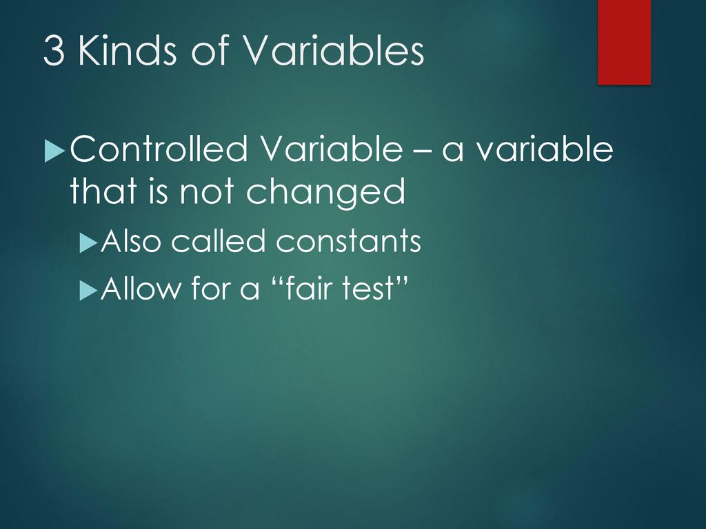 Identifying variables ppt download