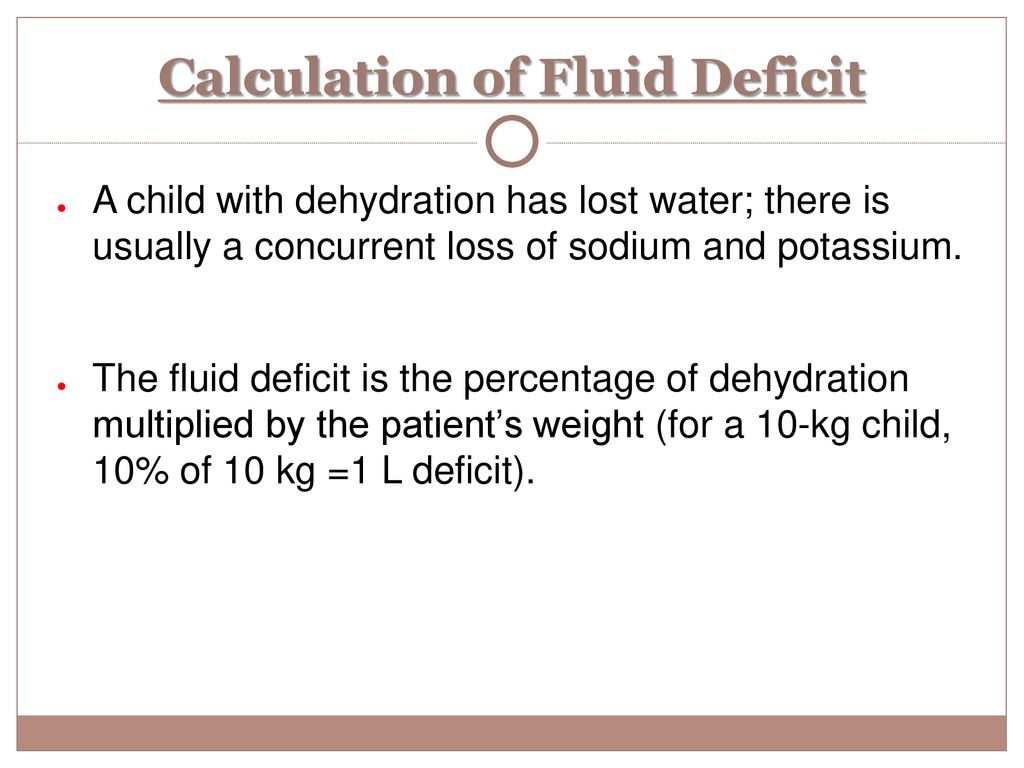 Child with fever and dehydration - ppt download