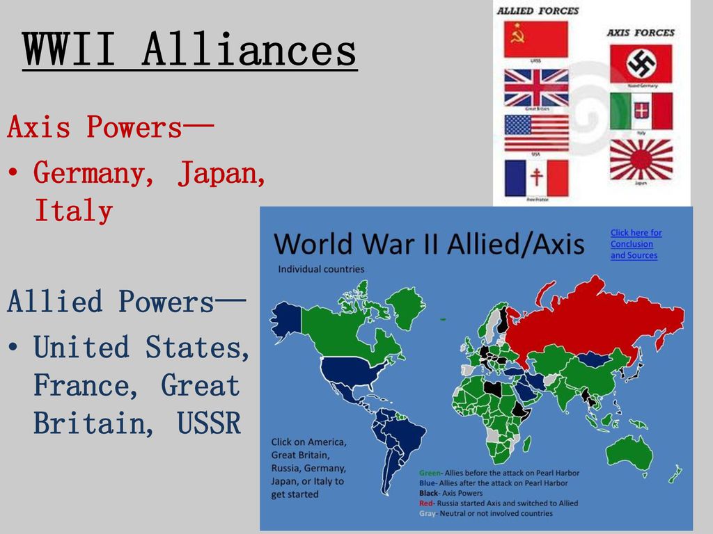 Wwii Alliances Axis Powers Germany Japan Italy Allied Powers Ppt Download