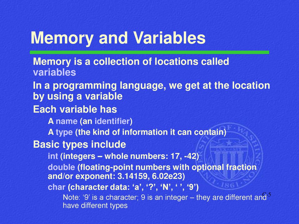 University of Washington Computer Programming I - ppt download