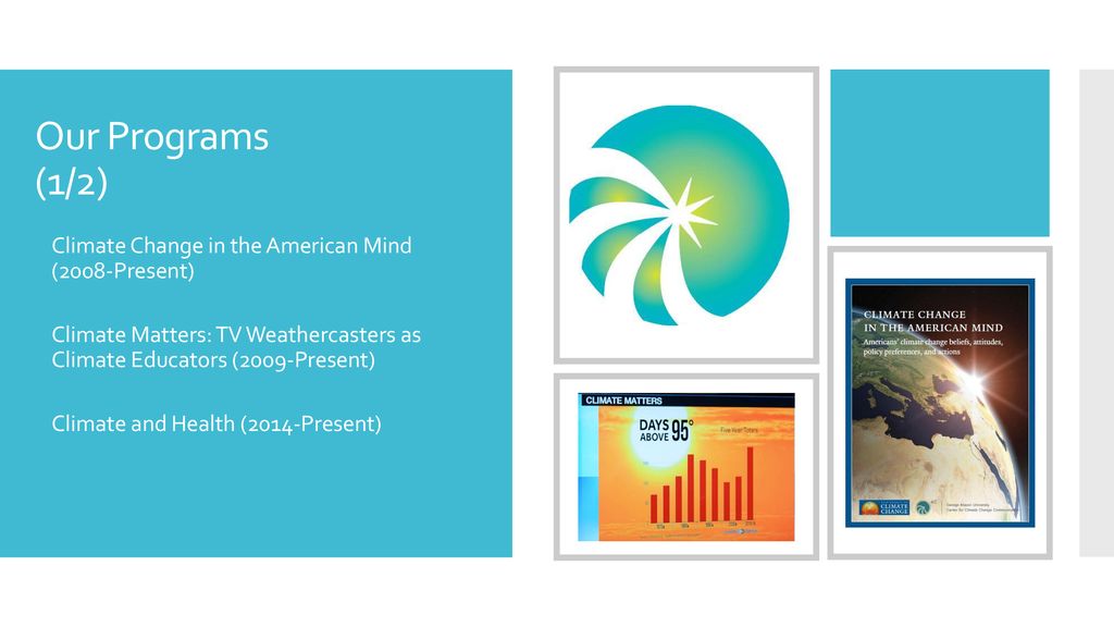 Our Programs (1/2) Climate Change in the American Mind (2008-Present)