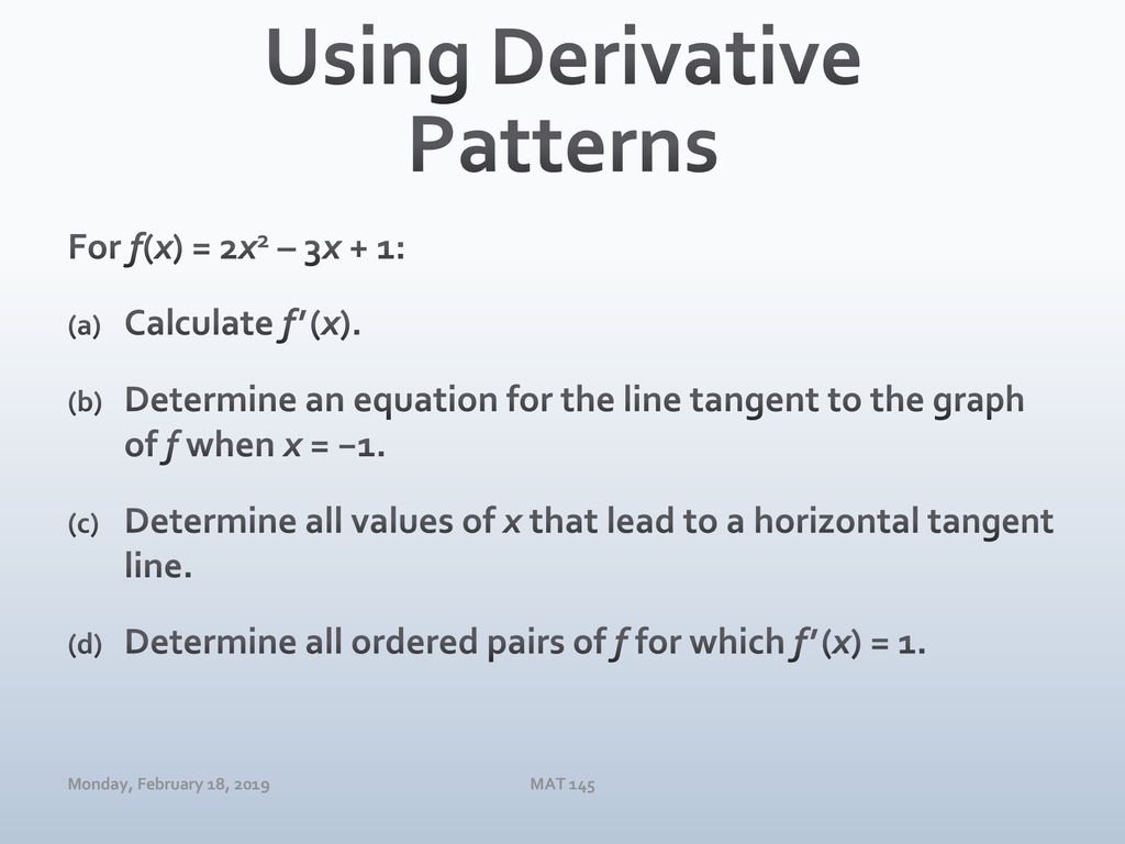 Calculus I (MAT 145) Dr. Day Monday February 18, ppt download