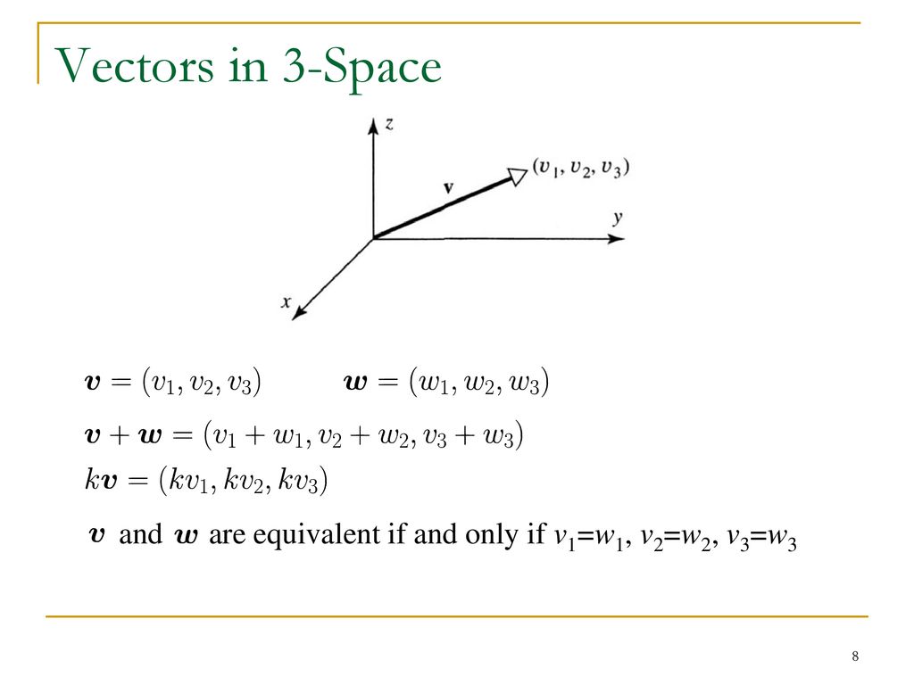 Chapter 3 Euclidean Vector Spaces Ppt Download