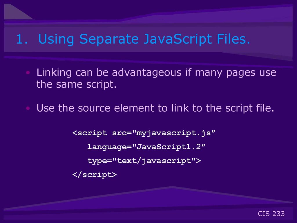 JavaScript is a scripting language designed for Web pages by Netscape ...