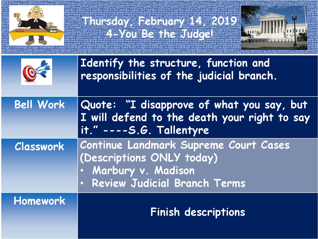 Tuesday February 19 You Be the Judge ppt download