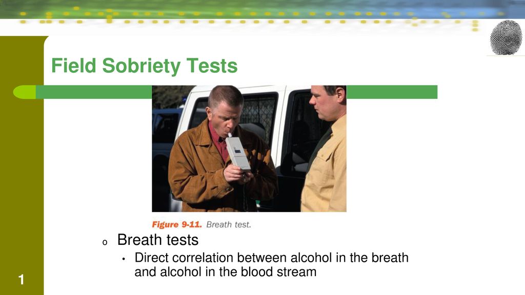 Field Sobriety Tests Breath tests ppt download