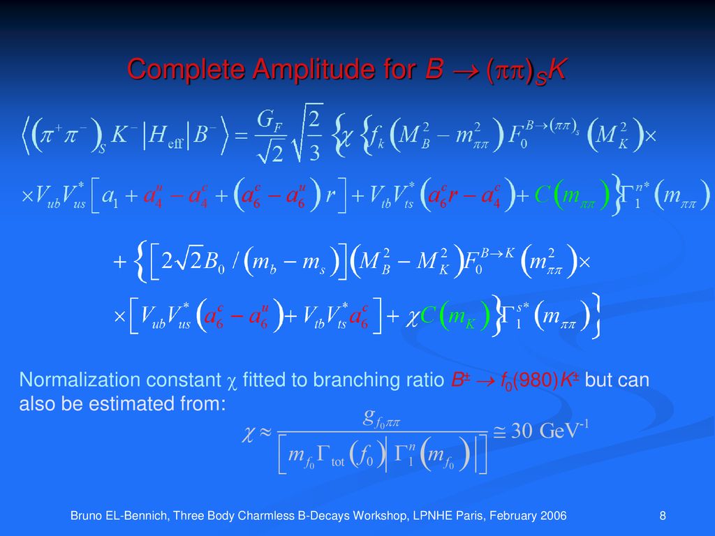 B. El-Bennich, A. Furman, R. Kamiński, L. Leśniak, B. Loiseau - Ppt ...