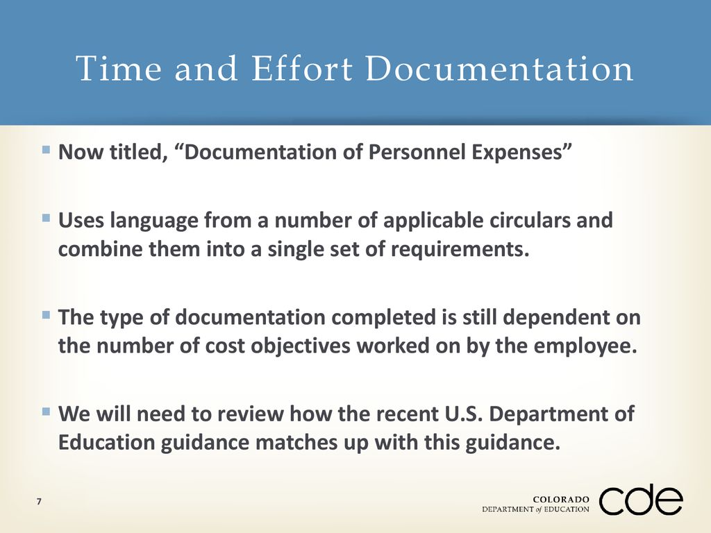 Time and Effort Documentation