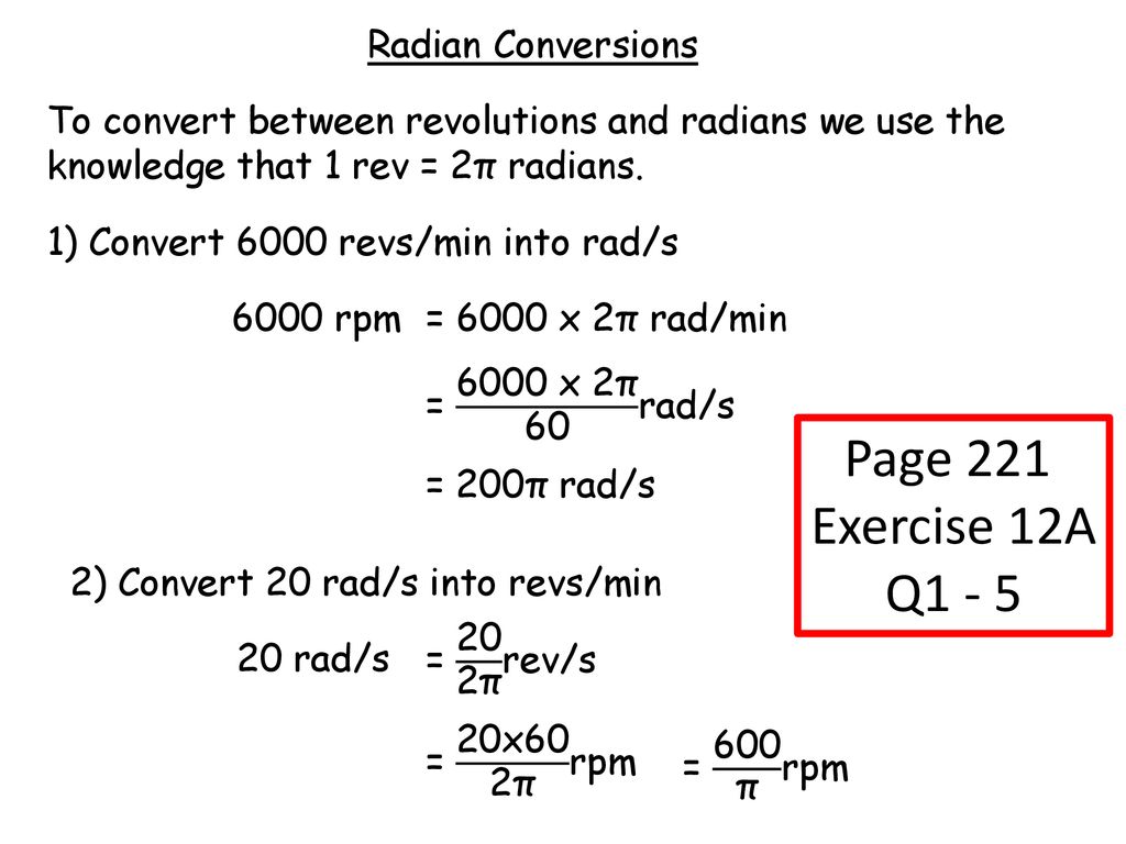 Circular Motion Radian Measure - ppt download