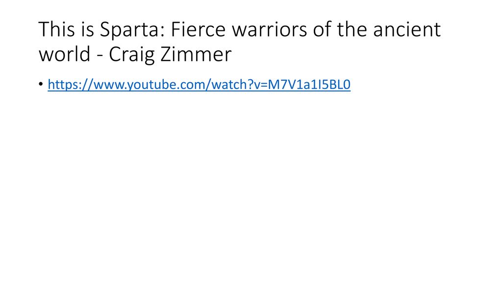 This is Sparta: Fierce warriors of the ancient world - Craig