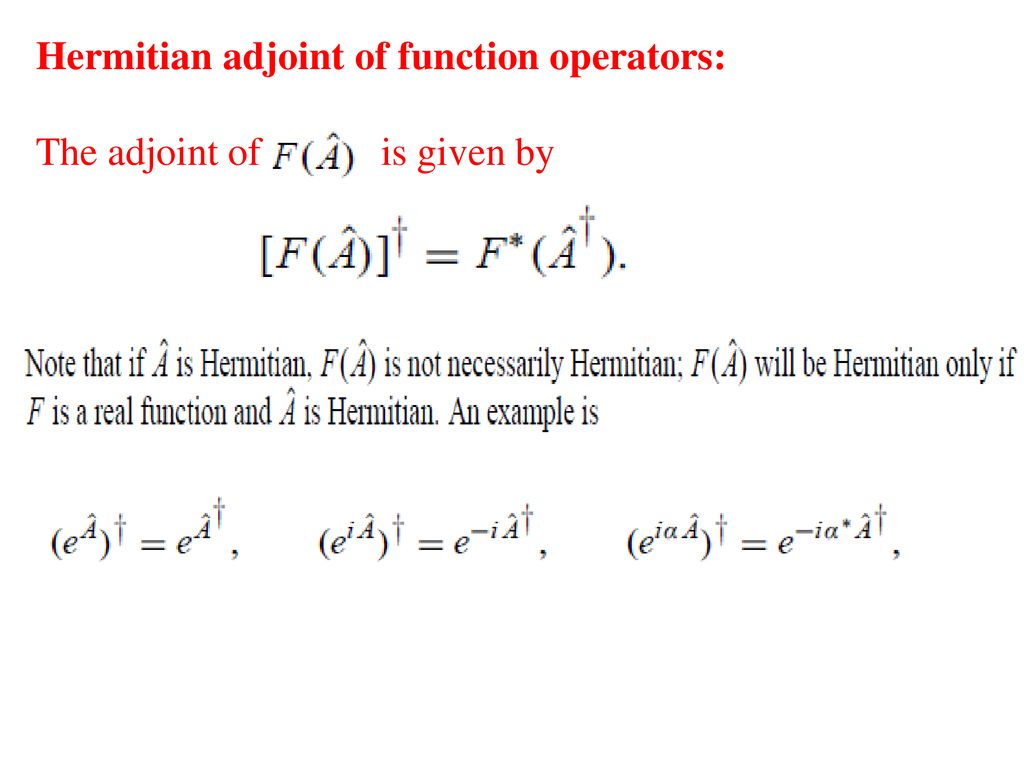 Linear Vector Space and Matrix Mechanics - ppt download