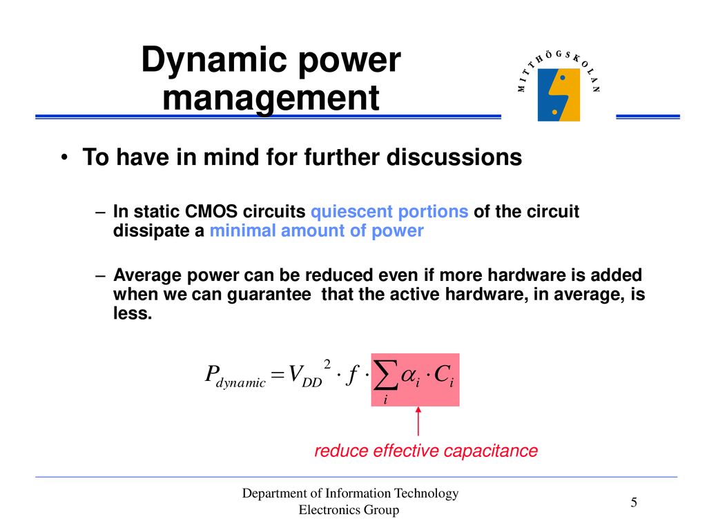 Dynamic power management