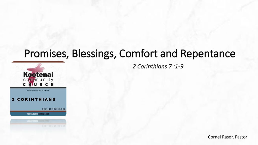 Promises, Blessings, Comfort and Repentance - ppt download