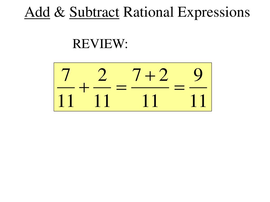 10 4 addition and subtraction like denominators ppt download