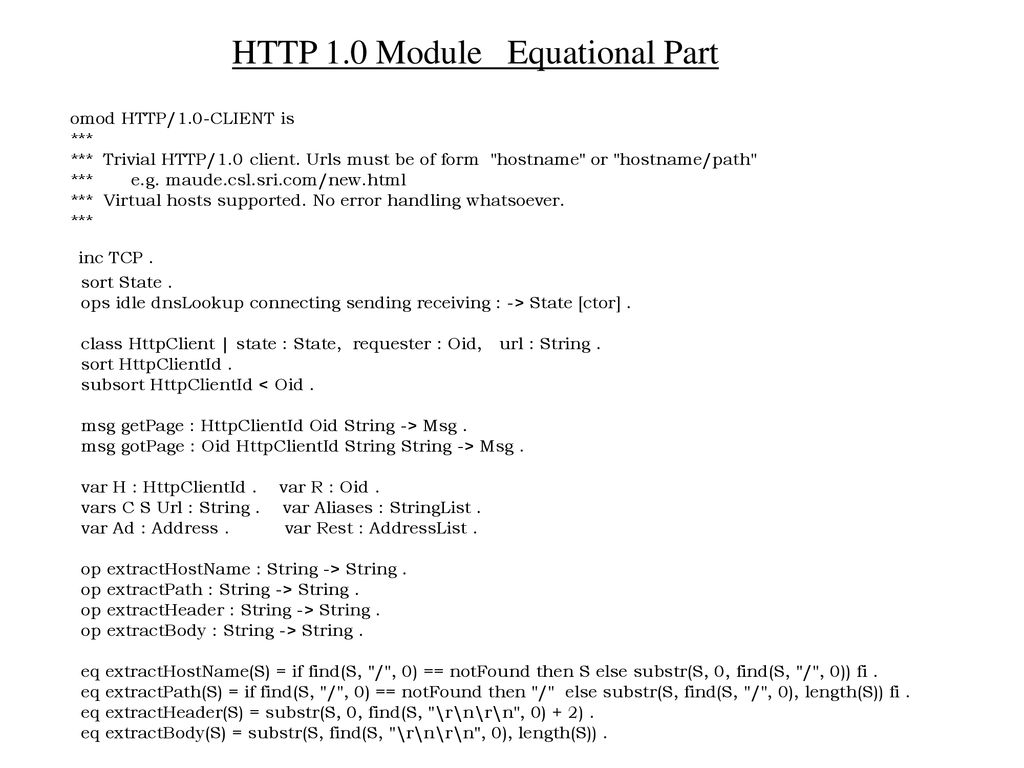 Maude and Active Networks - ppt download
