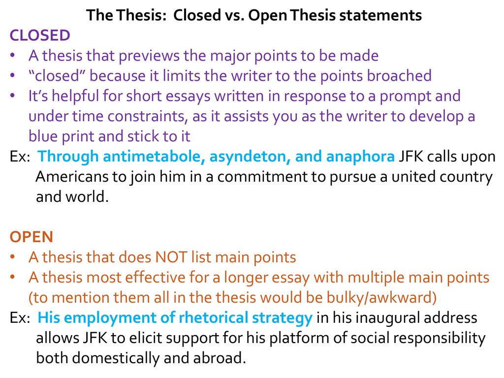 Rhetorical Analysis Thesis Writing. - ppt download