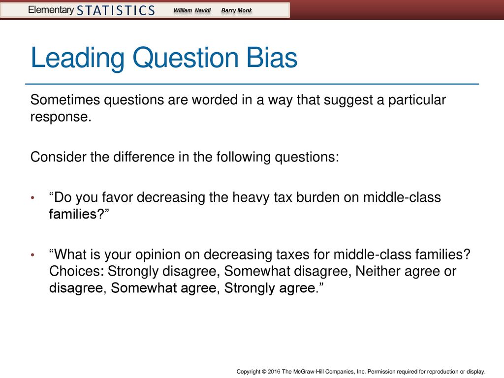 Bias in Studies Section ppt download