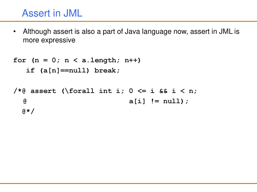 Java Modeling Language (JML) - ppt download