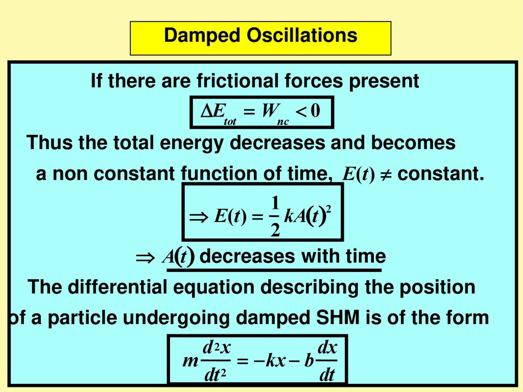 Physics Oscillatory Motion Ppt Download