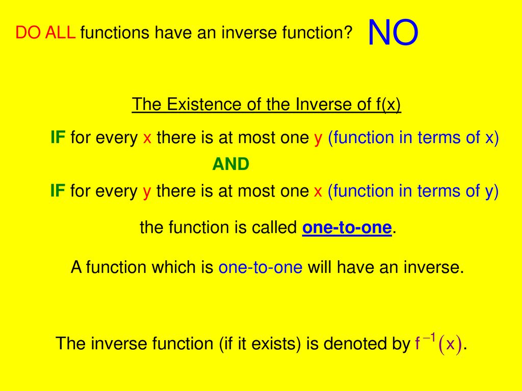 Calculator inverse function