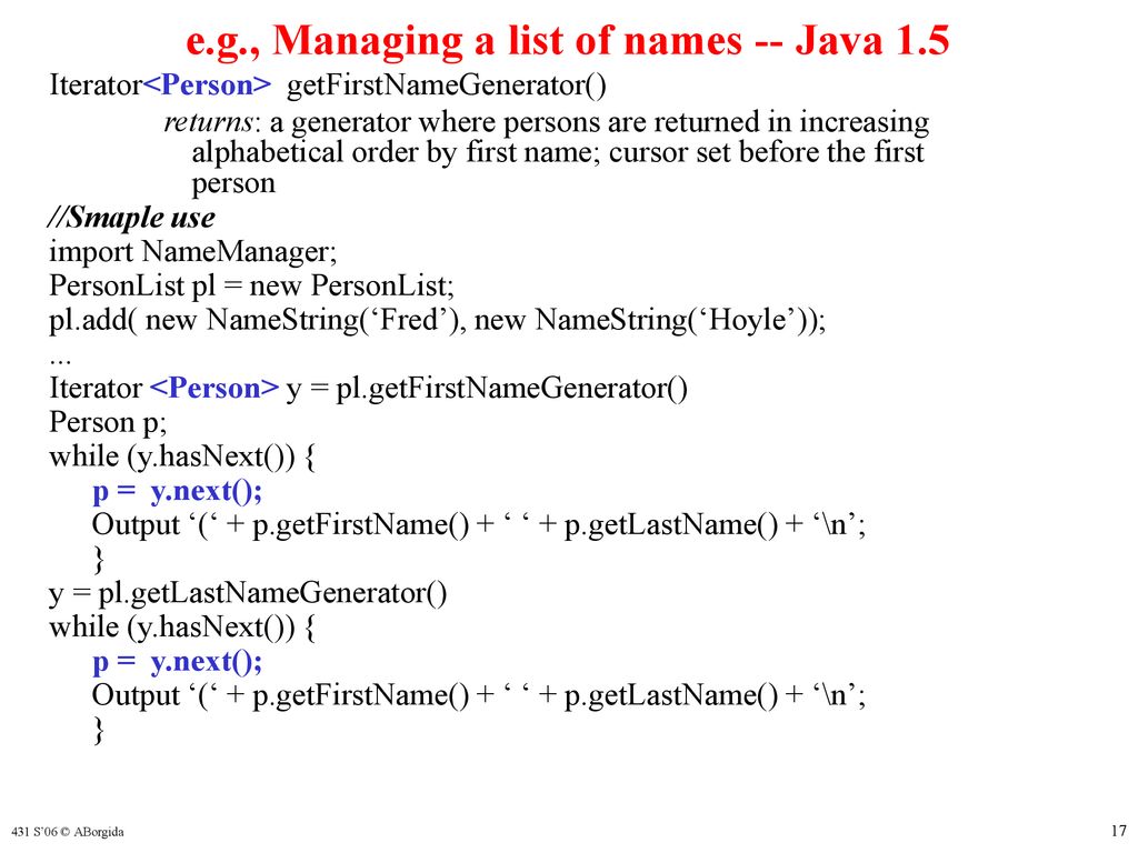 Abstract Datatype + Iterator Module - ppt download
