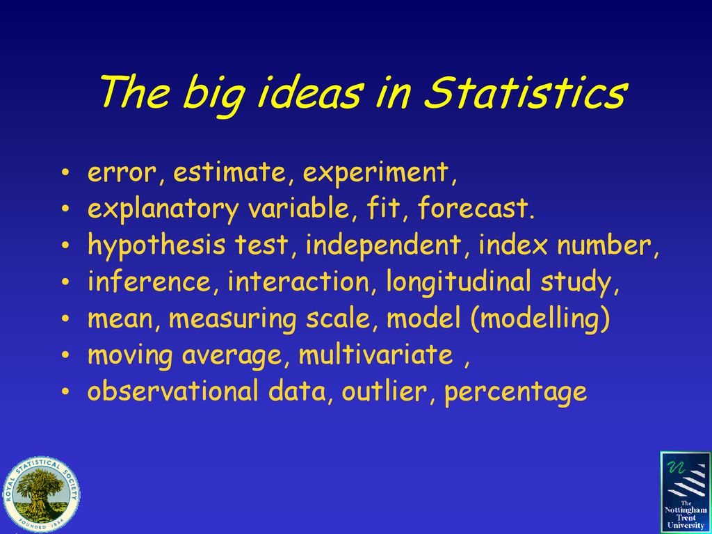 The big ideas in Statistics