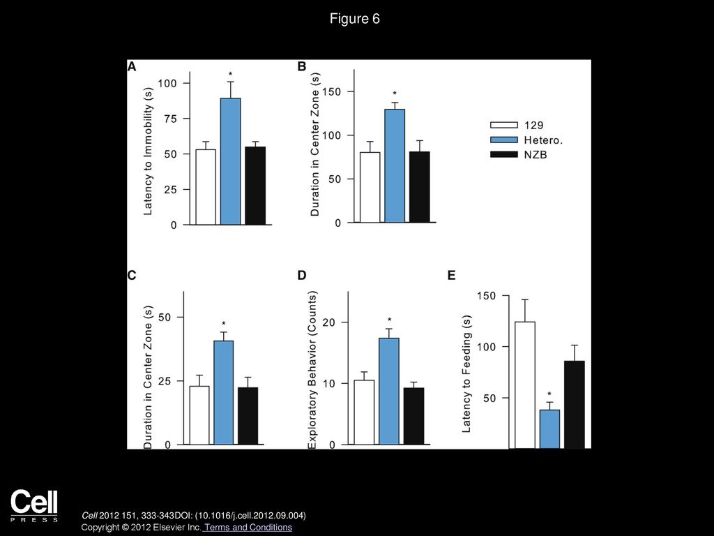 Figure 6 Anxiety-Related Behavior is Elevated in Heteroplasmic Mice in Response to Stress.
