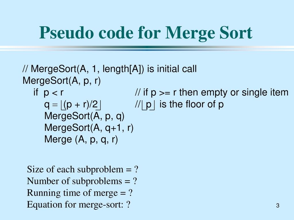 Algorithms CSCI 235, Spring 2019 Lecture 7 Recurrences II - ppt download